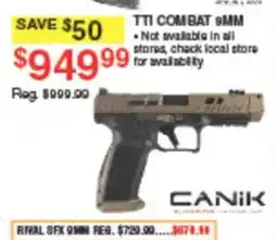Dunham's Sports Canik Tti Combat 9mm offer