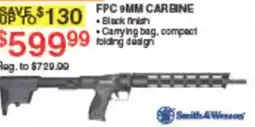 Dunham's Sports Smith & Wesson FPC 9MM CARBINE offer