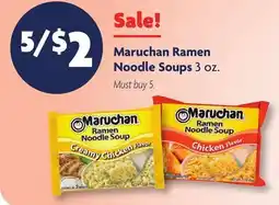 Family Dollar Maruchan Ramen Noodle Soups offer