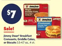 Family Dollar Jimmy Dean Breakfast Croissants, Griddle Cakes, or Biscuits offer