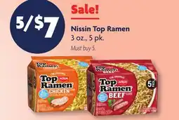 Family Dollar Nissin Top Ramen offer