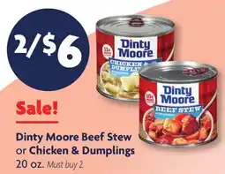 Family Dollar Dinty Moore Beef Stew or Chicken & Dumplings offer