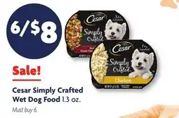 Family Dollar Cesar Simply Crafted Wet Dog Food offer