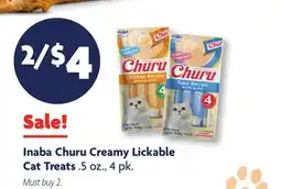 Family Dollar Inaba Churu Creamy Lickable Cat Treats offer