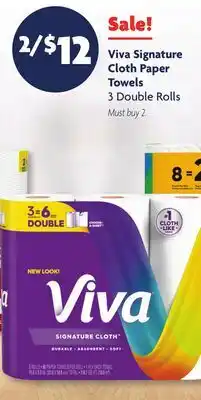 Family Dollar Viva Signature Cloth Paper Towels offer