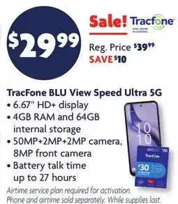 Family Dollar TracFone BLU View Speed Ultra offer