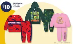 Family Dollar Kids Character Pants Sets offer