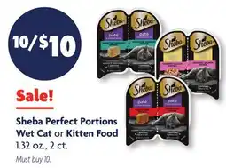 Family Dollar Sheba Perfect Portions Wet Cat or Kitten Food offer