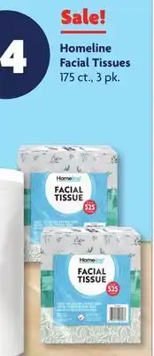 Family Dollar Homeline Facial Tissues offer