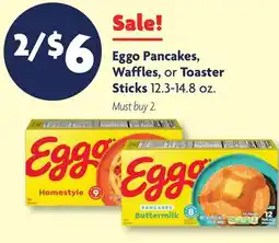 Family Dollar Eggo Pancakes, Waffles, or Toaster Sticks offer