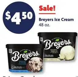 Family Dollar Breyers Ice Cream offer