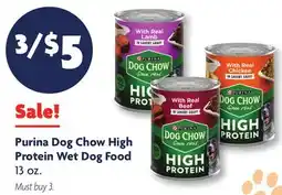 Family Dollar Purina Dog Chow High Protein Wet Dog Food offer