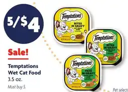 Family Dollar Temptations Wet Cat Food offer