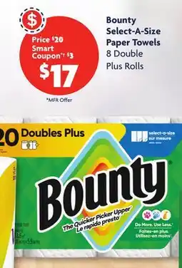 Family Dollar Bounty Select-A-Size Paper Towels offer