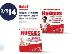 Family Dollar Huggies Complete Protection Diapers offer