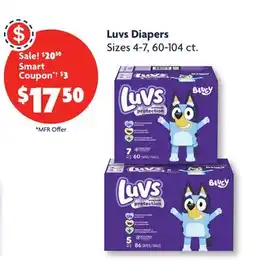Family Dollar Luvs Diapers offer