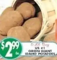 Met Foodmarkets Green Giant Idaho Potatoes offer