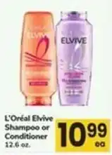 Safeway L'Oréal Elvive Shampoo or Conditioner offer