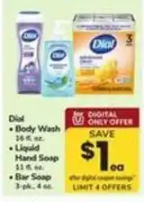 Safeway Dial body wash, liquid hand soap, bar soap offer