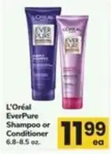 Safeway L'Oréal EverPure Shampoo or Conditioner offer