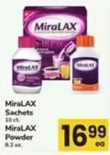 Safeway Miralax sachets or powder offer