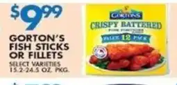 Met Foodmarkets Gorton's fish sticks or fillets offer