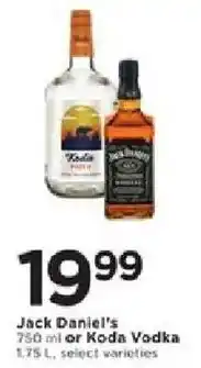 Cub Foods Jack Daniel's or Koda Vodka offer