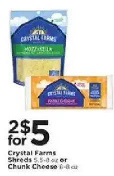 Cub Foods Crystal Farms Cheese offer
