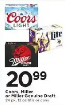 Cub Foods Coors Miller or Miller Genuine Draft offer