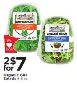 Cub Foods Organic Girl Salads offer