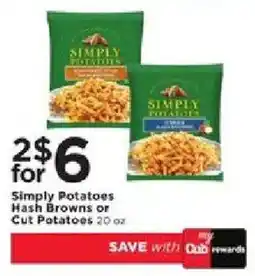 Cub Foods Simply Potatoes Hash Browns or Cut Potatoes offer