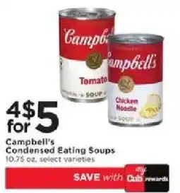 Cub Foods Campbell's Condensed Eating Soups offer