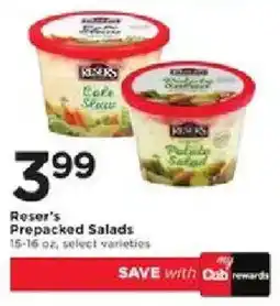 Cub Foods Roser's Prepacked Salads offer
