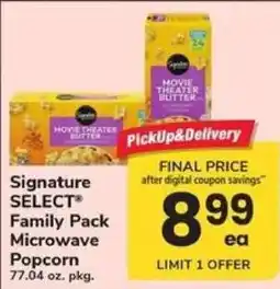 Safeway Signature Select Family Pack Microwave Popcorn offer