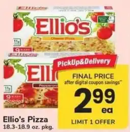 Safeway Ellio's Pizza offer