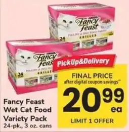 Safeway Fancy Feast Wet Cat Food Variety Pack offer