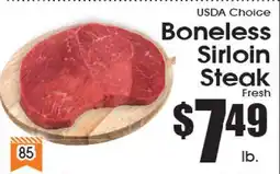 Supremo Foods Inc USDA Choice Boneless Sirloin Steak offer