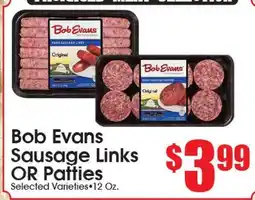 Supremo Foods Inc Bob Evans Sausage Links OR Patties offer