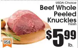 Supremo Foods Inc USDA Choice Beef Whole Peeled Knuckles offer