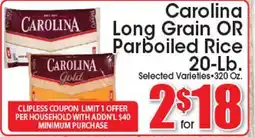 Supremo Foods Inc Carolina Long Grain OR Parboiled Rice offer