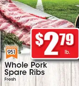 Supremo Foods Inc Whole Pork Spare Ribs offer