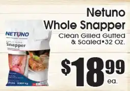 Supremo Foods Inc Netuno Whole Snapper offer