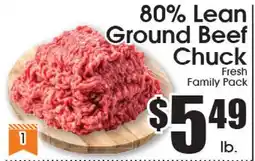 Supremo Foods Inc 80% Lean Ground Beef Chuck offer