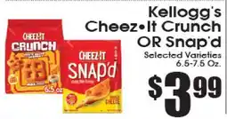 Supremo Foods Inc Kellogg's Cheez-It Crunch OR Snap'd offer