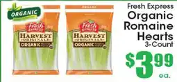 Supremo Foods Inc Fresh Express Organic Romaine Hearts offer