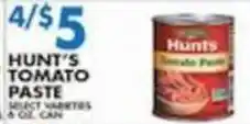 Associated Hunt's tomato paste offer