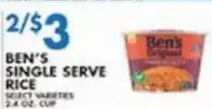 Associated Ben's single serve offer
