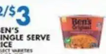 Associated Ben's single serve offer