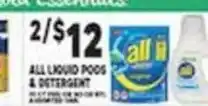 Associated All liquid pods &detergent offer
