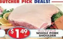 Associated Whole pork shoulder offer